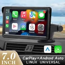 Leitor  Portátil  Multimídia 7”  Tela Sensível ao Toque e Conectividade Completa para seu Carro