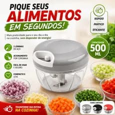 Mini Triturador Elétrico Recarregável USB 250ml Processador de Alimentos Portátil 3 Lâminas Inox Sem Fio