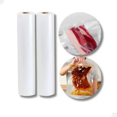 Kit 2 Bobina Saco A Vácuo Rolo 25cm X 5m Embalagem Seladora