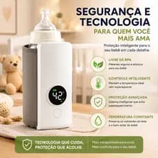 Aquecedor Térmico Mamadeira Portátil Recarregável Display Digital Aquecedor De Leite Materno Portátil USB