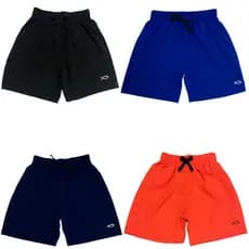 Bermuda de Menino Infantil masculina Liso short masculino tactel com Laycra moda praia