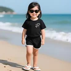 Blusinha Camiseta Básica Menina blusa de Manga Curta com Estampa para Meninas, Estilo Casual e Fashion