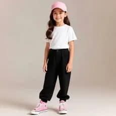 Camiseta Infantil Lisa Manga Curta Sem Estampa 100% Algodão Camisa Premium Infantil Para Menino e Menina