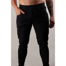 Calça Masculina JotaVê em Bengaline Preto Moda Masculina Casual Confortável