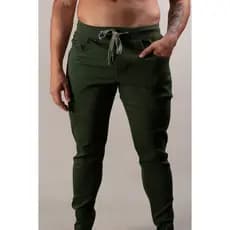 Calça Masculina em Bengaline Verde Moda Masculina Casual Confortável Estilosa