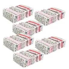 Kit com 6 Unidades 10x25x35cm - Colmeia Organizadora G para Camisetas