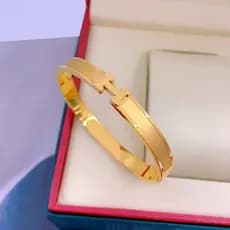 Pulseira De Ouro 18K Banhada A Aço Titânio Da Moda De Alta Qualidade-Antialérgica , Sem Medo De Suor