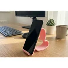 Porta Celular Coração Kit 10 Unidades Atacado Revenda Suporte De Mesa Para Celular Smartphone Lojistas