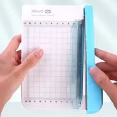 Mini Cortador De Guilhotina De Papel De 6 Polegadas-Aparador Para Diários De Cartões De Até 10 Folhas