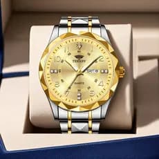 2026 novo estilo em forma de diamante relógio quadro masculino High-End movimento automático moda tendência calendário n