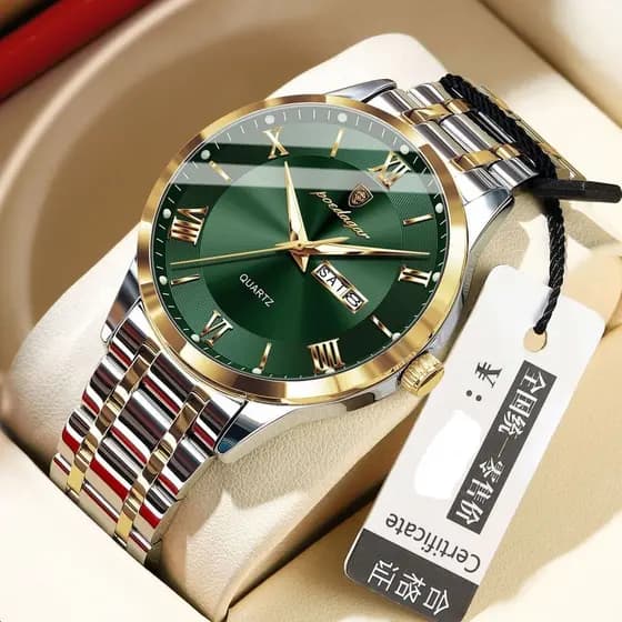 Relógio masculino suíço ultrafino novo estilo à prova d'água calendário luminoso relógio de pulso venda quente