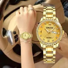 Relógio ponteiro masculino automático à prova d'água calendário luminoso tendência da moda relógio de casal não mecânico