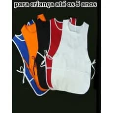 Avental escolar infantil colete de napa super resistente Kit com 3 unidades