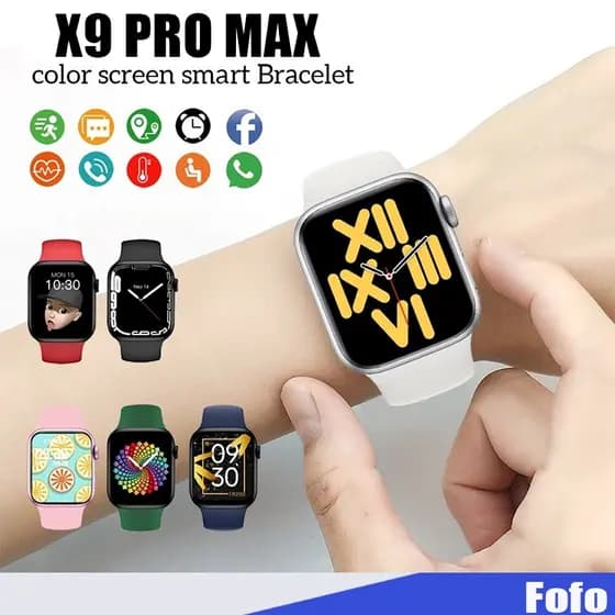 X9 PRO MAX Smartwatch IWO Relógio Inteligente Esportivo Atende e Faz Chamada Ligação