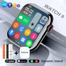 2025 Novo Relógio Original 9 Smart Watch 9 pro Men Bluetooth Chamada De Temperatura Corporal