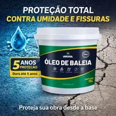 Óleo de Baleia 15L VBRASIL Impermeabilizante Selador Hidrofugante 5 Anos de Proteção