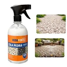 Cola Pedra Fixador de Pedras para Jardim Borrifador 500 ml Veda Forte