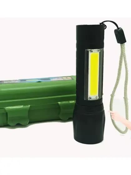 Mini Lanterna Tática Alumínio 3 Modos Recarregável Camping Cor Da Lanterna Preto Cor Da Luz Branco