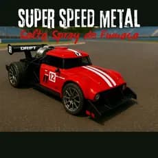 Carrinho de Controle Remoto Super Corrida Speed Metal - Spray de Fumaça e Super Motor Veloz