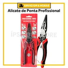 Alicate Ponta Fina Multifuncional 5 em 1 – 9” Profissional | Corta, Crimpa, Decapa e Muito Mais!