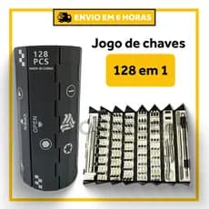 Kit Com 128 Peças De Chave De Fenda Jogo Ferramenta Chaves Alen Torx Fenda Philips Melhor Qualidade