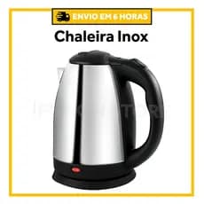 Chaleira Elétrica Premium Térmica Bule Original Com Tampa Inox 1,8L 110V