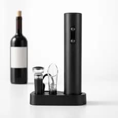 Abridor de Vinho Elétrico Automático Kit Saca Rolha Profissional para Garrafas Presente Casa Cozinha