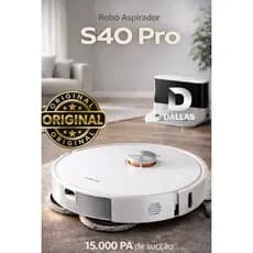 Robô aspirador S40 Pro  Potencia 15.000Pa  Aspira e passa pano  Bivolt original 2026