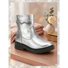 Bota Infantil Menina Coturno Inverno Tira Strass