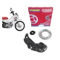 Kit Relação Transmissão POP110i 016 em Diante Original HODA hamp H0640-K62-B00