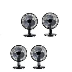 kit c/4 Mini Ventilador Turbo 20cm Ventimais 127V Pt mesa 127 Volts eletrico (tomada)