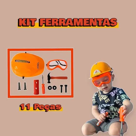 Kit Construtor Ferramentas Infantil Divertido