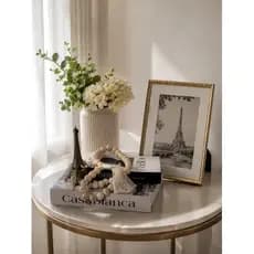 Kit 4 Enfeites 2 Livro Fake Decor Torre Eiffel Colar G 1,30m Diversas Livro Fake Caixa Decorativa