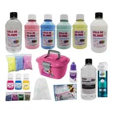 Kit Para Fazer Slime Colas Coloridas Especiais Super Top