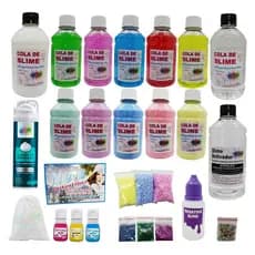 Kit Para Fazer Todo Tipo De Slime Colas Clear Super