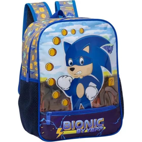 Mochila super bionic escolar menino grande resistente yepp