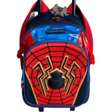 Mochila Infantil Spider Aranha Rodinhas Escolar