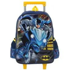 Mochila Rodinhas Batman Moto Escolar Luxcel