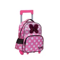 Mochila De Rodinha Infantil Feminina Escolar Poa - Yepp