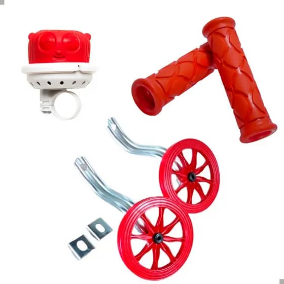 Roda Rodinha Lateral Wester Aro 16 + Buzina Fon Fon + Manopla Wester Adventure Cores