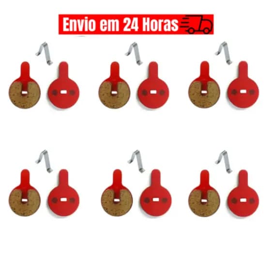 6 Pares de Pastilha Freio a Disco Mecânico Paco, Absolute, Gts, Tsw, Veloforce