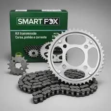 Kit Transmissão Relação Honda Cg Titan Fan 150 2004 A 2015 Prateado