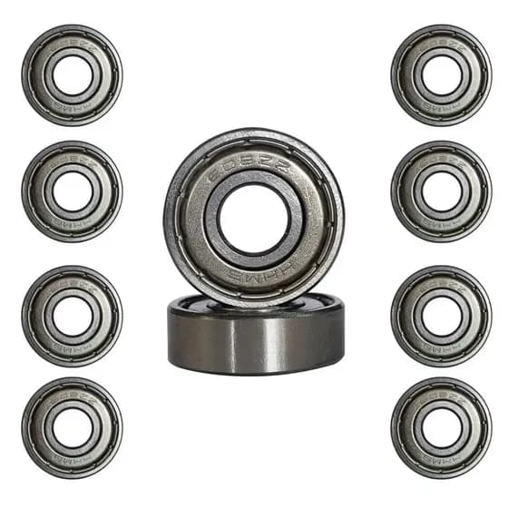 Kit 10 Rolamentos 608ZZ 608 Semi Profissional Abec - Skate, Patins, Longboard e Patinete