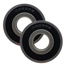 2 Rolamento 6302 2rs Blindagem Borracha Medida: 15x42x13mm
