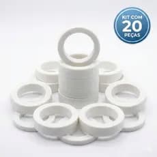 Kit 20 Calço Bucha Plástico Rolamento Ventilador 608 Suporte Substitui Buchas