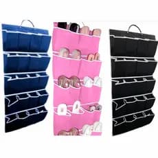 Sapateira de Porta Parede para 10 e 8 Pares de Sapato Tênis TNT Resistente - Diversas Cores
