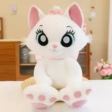 Pelúcia Gata Marie 35cm/60cm – Presente Fofo para Namorados, Crianças ou Decoração
