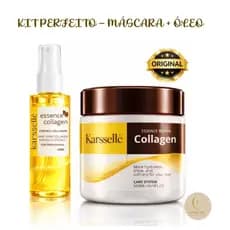 Kit Perfeito Karssellé - Máscara Hidratação 500g + Óleo Agan 60ml