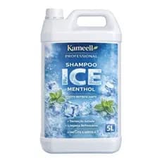 Shampoo Ice Menthol 5L Kameell - Sensação Gelada Limpeza Profunda Remove Oleosidade Uso Salão