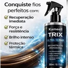 Kameell Trix Ultra Repair 300ml Reconstrução Capilar Spray Reparador Força Brilho Proteção Térmica